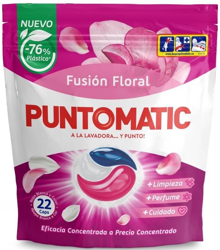 Puntomatic Fusión Floral Detergente Cápsulas 22U