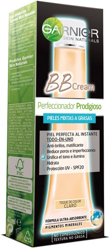 Garnier BB Cream Pieles Mixtas a Grasas Color Claro 40Ml