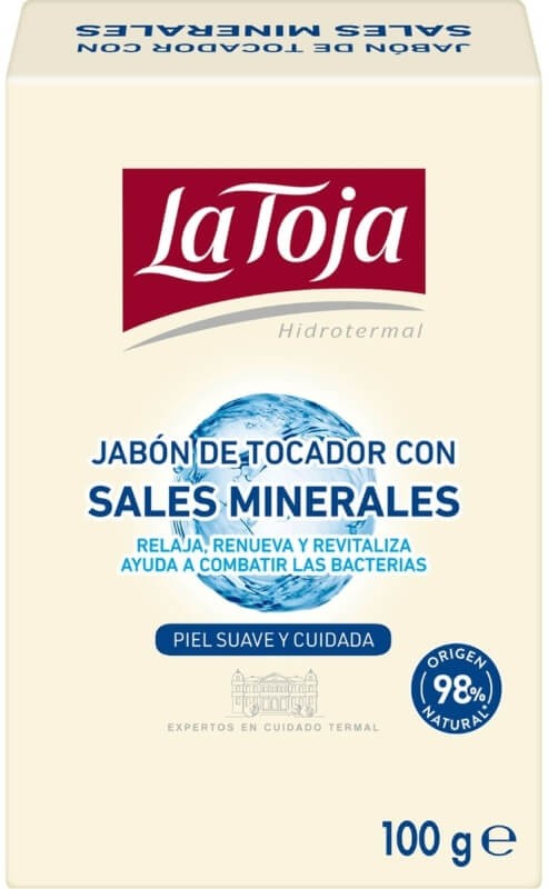 La Toja Jabón de Tocador Sales Minerales Hidrot Pk2 100G