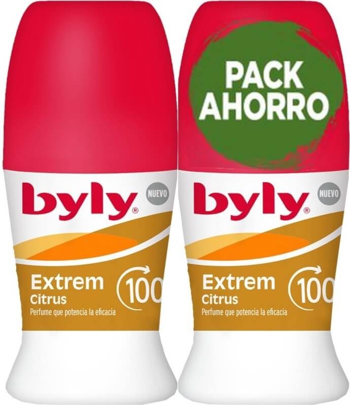 Byly Extrem Citrus Desodorante Roll-On Pack 2 x 50 ml – Protección Extrema con Frescor Cítrico