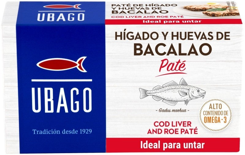 Ubago Hígado y Huevas de Bacalao Paté RR-125