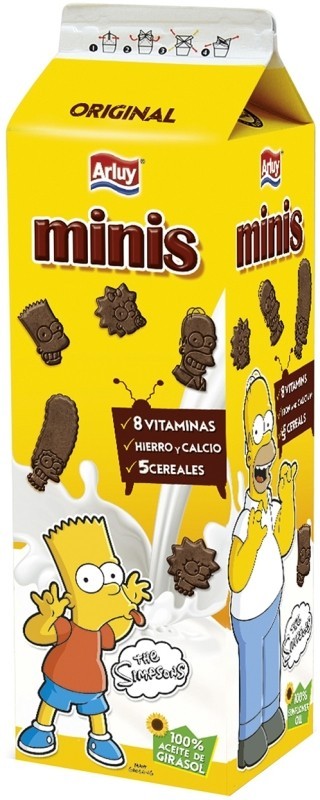 Arluy Minis The Simpsons Original 275 g – Galletas Nutritivas y Divertidas