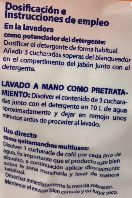 Ayala Percarbonato Sódico Blanqueador 750G