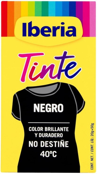 Iberia Tinte para Ropa Negro