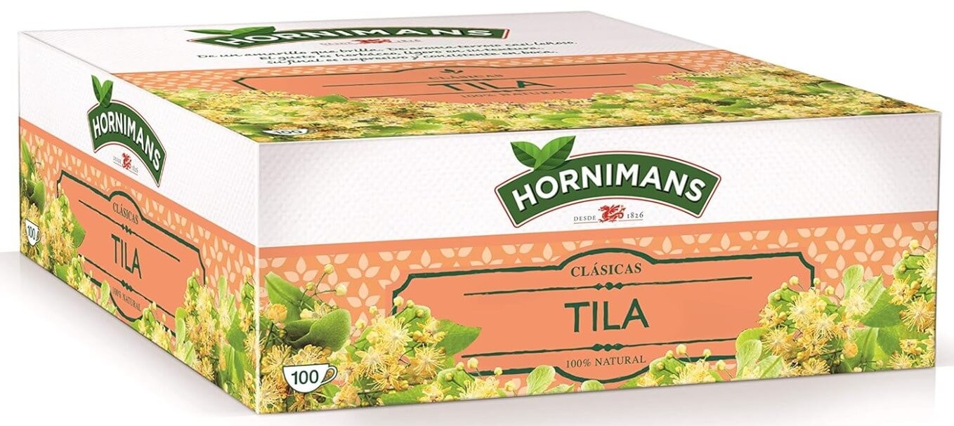 Hornimans Tila 100 Sobres - Infusión para una Relajación Natural en Cada Taza