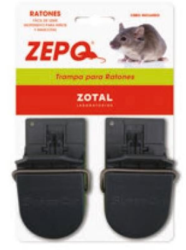 Zotal Zepo Trampa para Ratones Pack 2 Unidades – Captura Segura y Eficaz