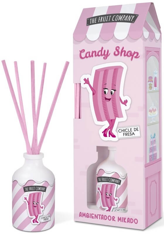 The Fruit Company Ambientador Mikado Chicle de Fresa 40Ml