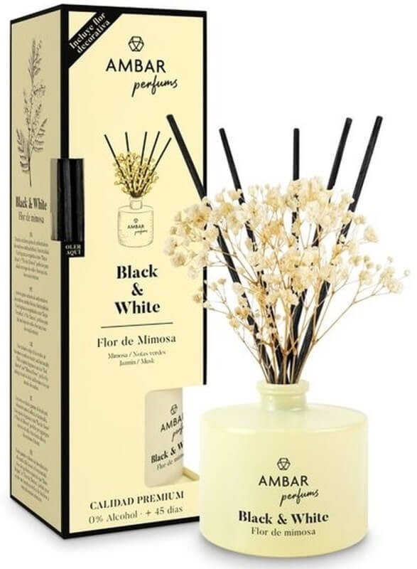 Ambar Ambientador Perfums Black & White Flor de Mimosa 40Ml
