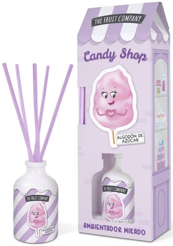 The Fruit Company Candy Shop Ambientador Mikado Algodón Azúcar 40Ml
