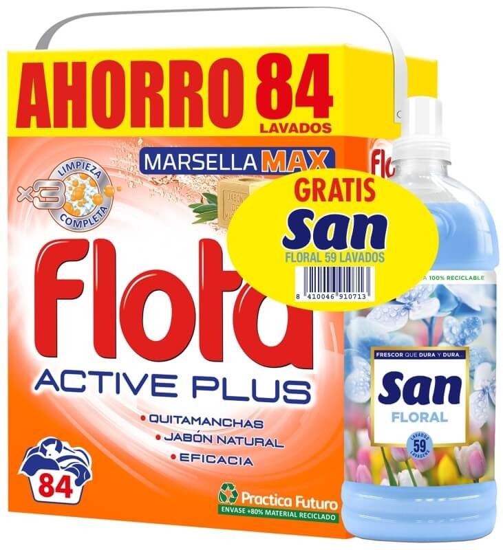 Flota Maleta Quitamanchas Marsella Max 84D + San Suavizante Floral 59D Gratis