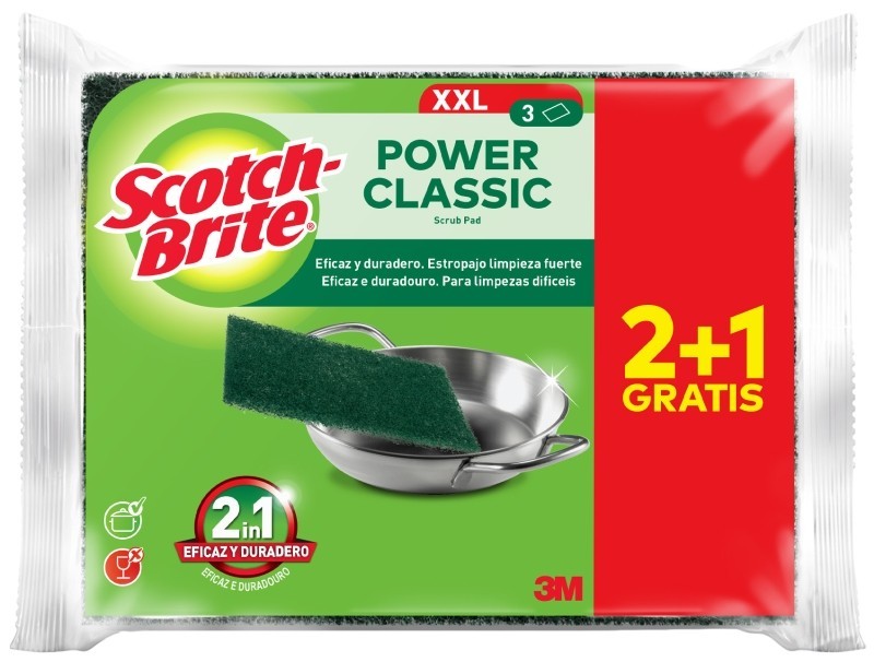 Scoth Brite Power Classic Gigante 2 + 1