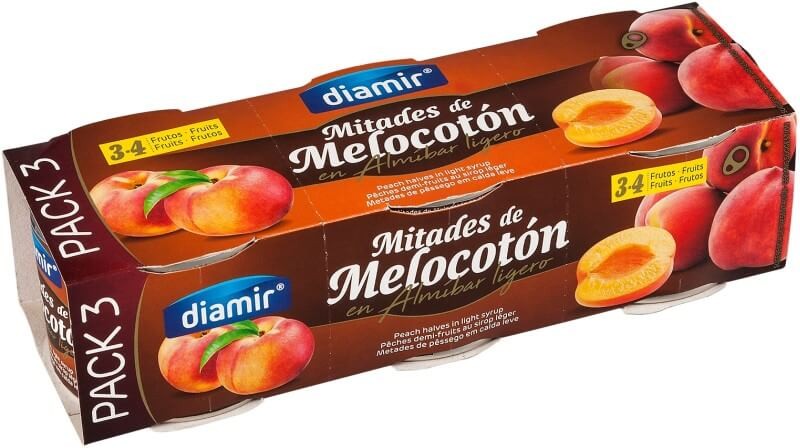 Diamir Mitades de Melocotón Pack 3 x 200G