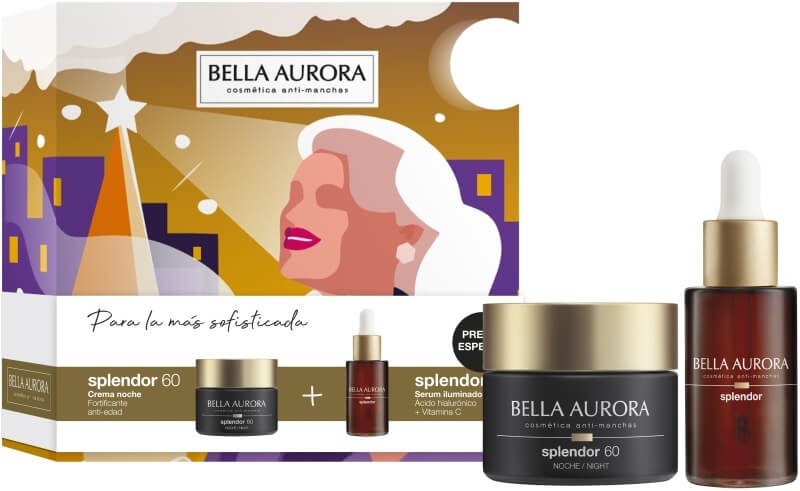 Bella Aurora Estuche Splendor 60 Crema Noche Anti-edad 50 Ml + Serum Iluminador