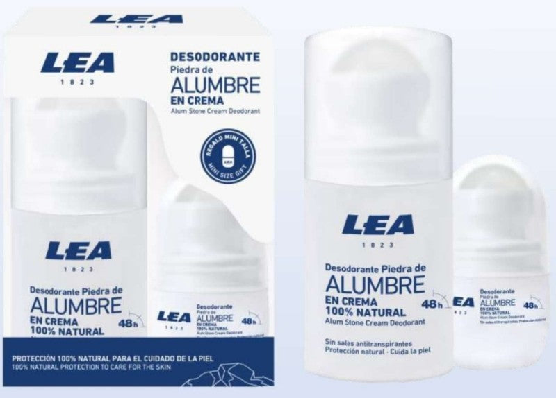 Lea Desodorante Piedra de Alumbre en Crema 50 ML + Mini