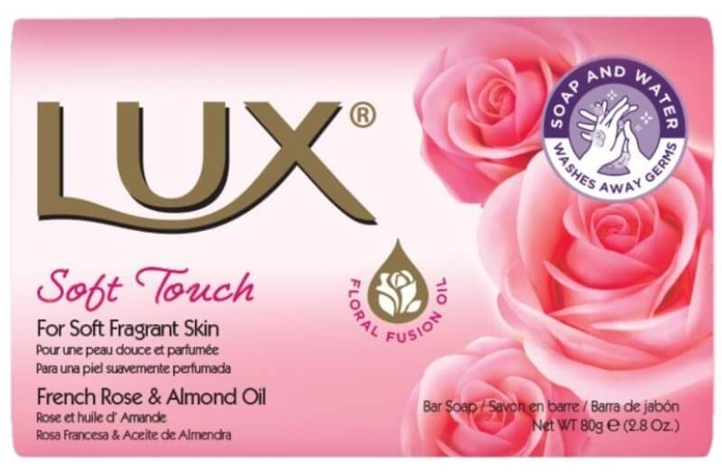 Lux Jabón en Barra Soft Touch Rosa Francesa y Almendra 80G