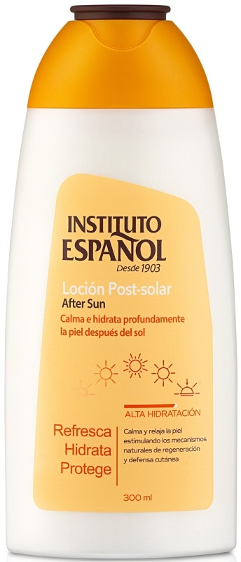 Instituto Español Loción Post-Solar Refresca Hidrata 300 Ml -Calma e Hidrata Profundamente la Piel Después del Sol