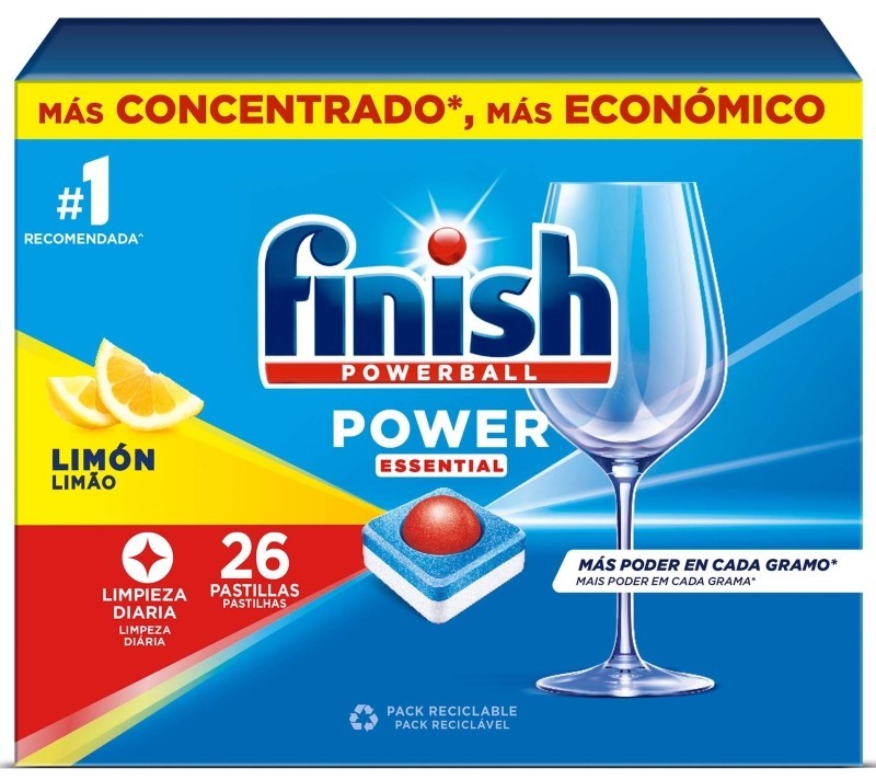 Finish Powerball Power Essential Limón 26 Pastillas