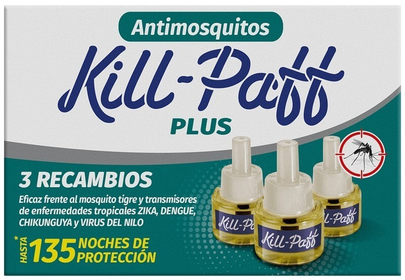 Kill-Paff Plus Recambios Antimosquitos 3 Unidades