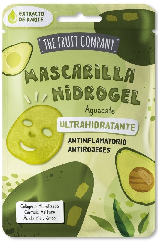 The Fruit Company Mascarilla Hidrogel Aguacate Ultrahidratante – Cuidado Facial Anti-rojeces con Ingredientes Naturales