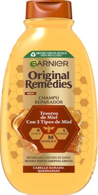 Garnier Original Remedies Champú Reparador Tesoros de Miel 400 Ml