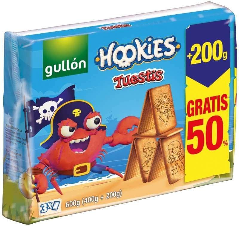 Gullón Hookies Tuestis 400 + 200G