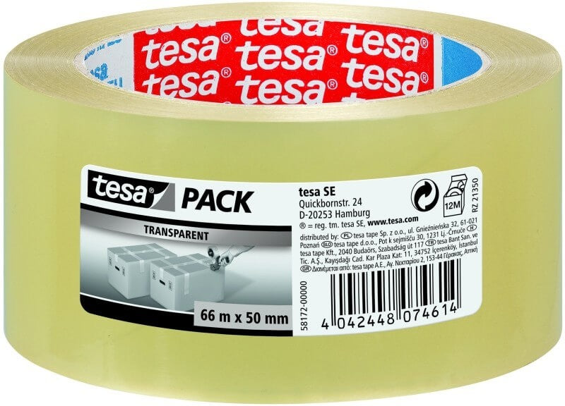 Tesa Cinta Transparent Economi 66x50mm Pack de 6