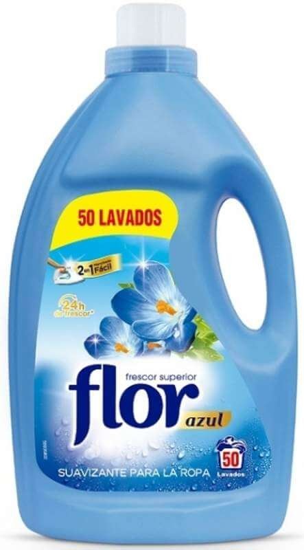 Flor Azul Suavizante Para la Ropa 50 Lavados 2L