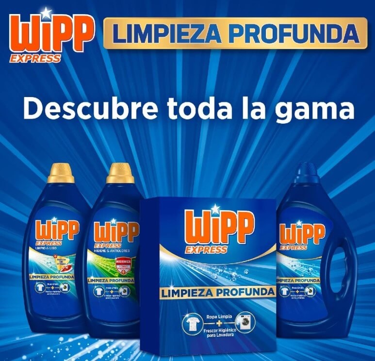 Wipp Express Detergente en Polvo 80 Lavados