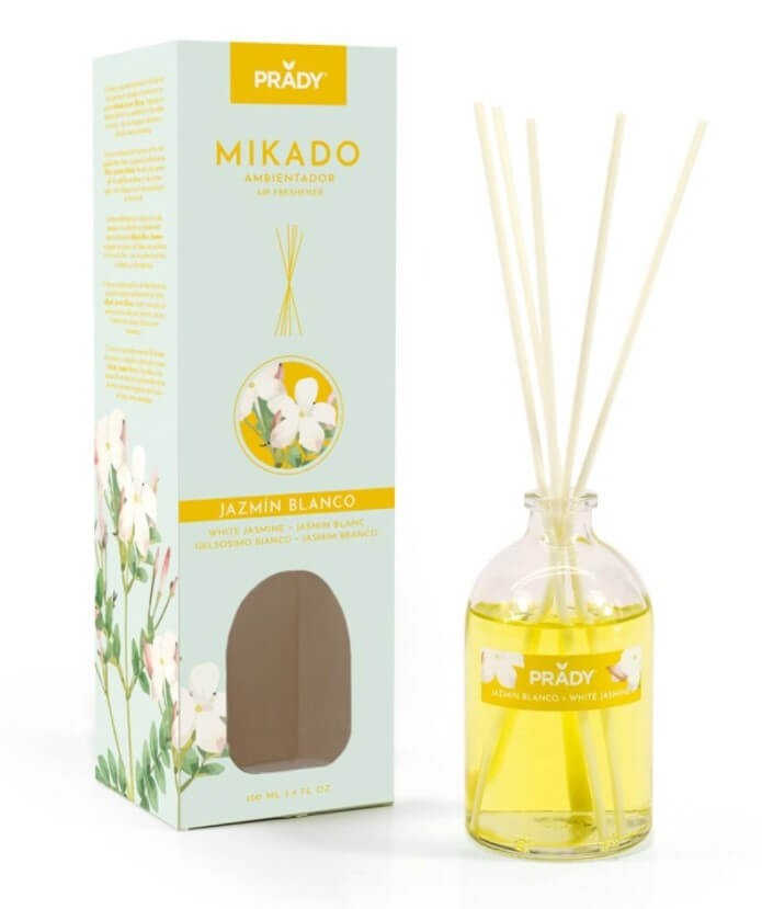 Prady Mikado Ambientador Jazmín Blanco 100 ml
