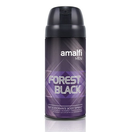 Amalfi Men Desodorante Body Spray Forest Black 150 ml – Frescor Masculino y Protección Duradera