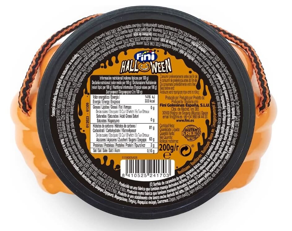 Fini Calabaza Halloween Surtido 200 gr