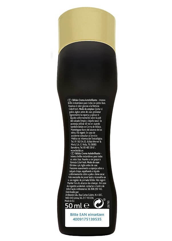 Búfalo Crema Autobrillante Negro 50 ml