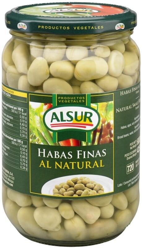 Alsur Habas Finas al Natural 680G - Calidad y Sabor en Cada Bocado
