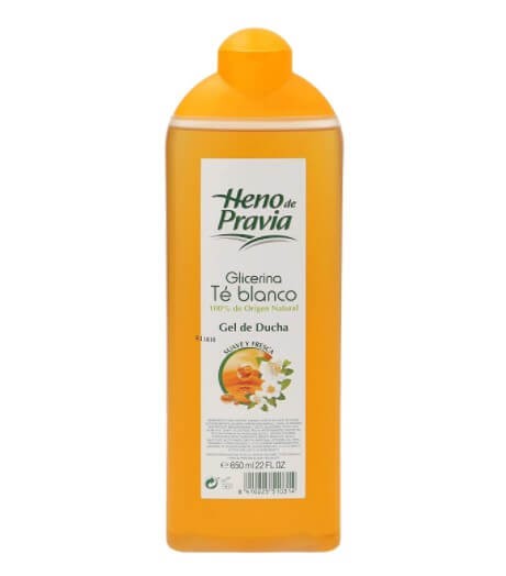 Heno de Pravia Glicerina Té Blanco Gel de Ducha 650 ml