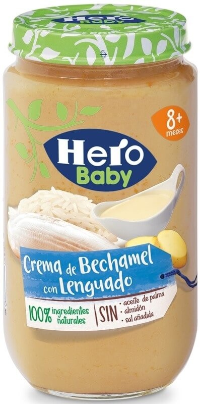 Hero Baby Tarrito De Lenguado A La Bechamel 250 gr