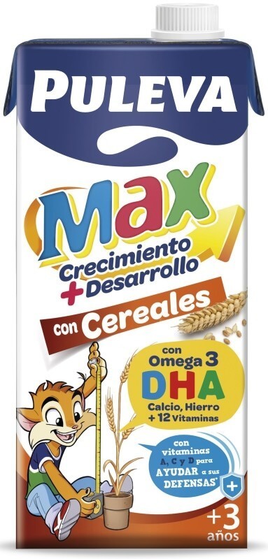 Puleva Max Preparado Lacteo Infantil Energía + Crecimiento Con Cereales Brik Paq 6 unidades x1 l