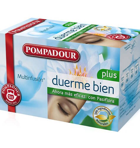 Pompadour Multinfusión Duerme Bien Plus Infusión 20 Sobres – Descansa Mejor con Ingredientes Naturales