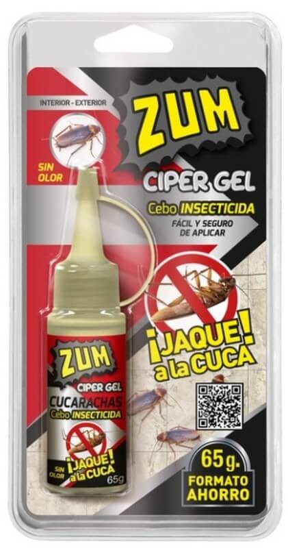 Zum Ciper Gel Cebo Insecticida 65 g - Solución Definitiva para Eliminar Cucarachas