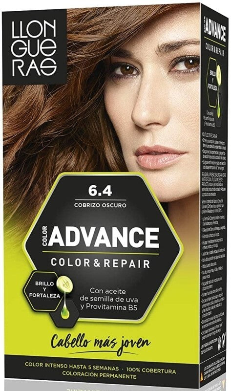 Llongueras Advance Color & Repair 6.4 Cobrizo Oscuro