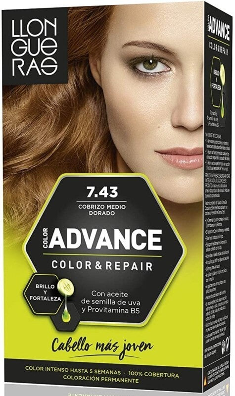 Llongueras Advance Color & Repair 7.43 Cobrizo Medio Dorado