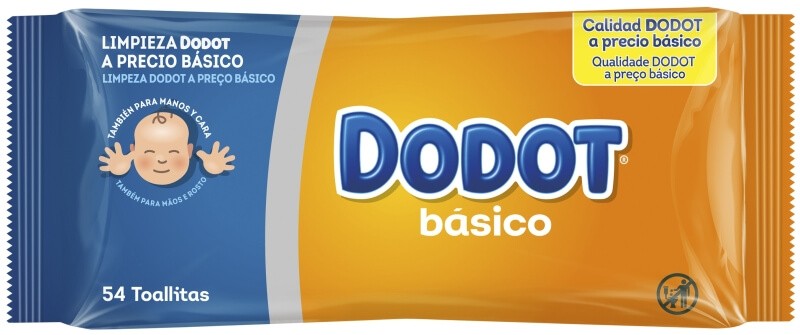 Dodot Toallitas Básico 54 Unidades