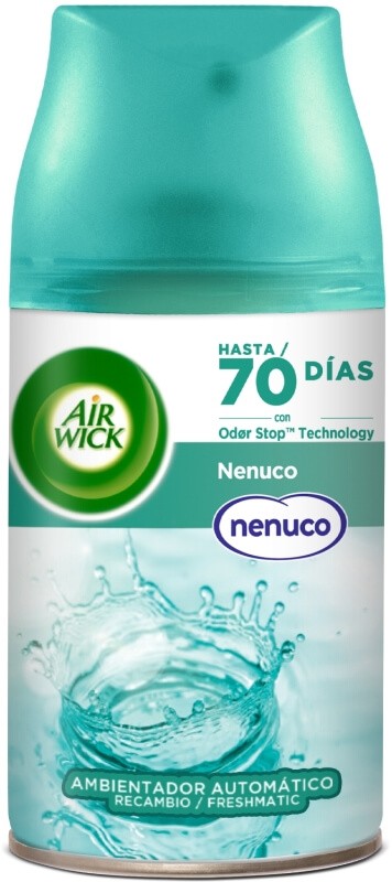 Air Wick Recambio Ambientador Automático Nenuco 250 ml - Frescura y Aroma Infantil hasta 70 Días