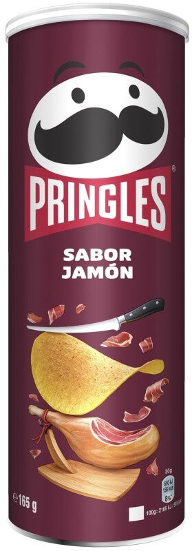 Pringles Sabor Jamón 165G – El Auténtico Sabor a Jamón en Cada Bocado
