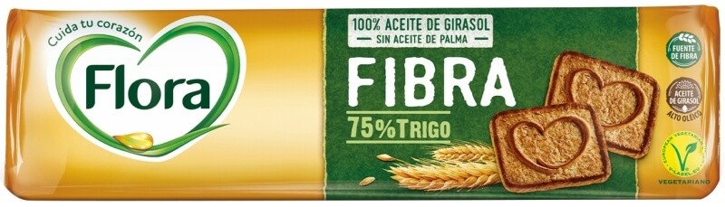 Flora Galletas Fibra 185g – Cuidando Tu Corazón con Salud y Sabor