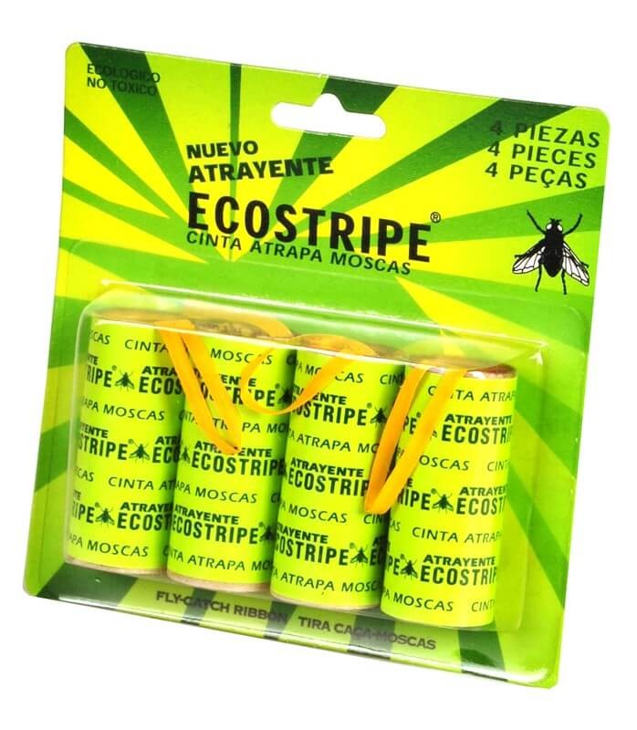 Ecostripe Cinta Atrapa Moscas 4U – Trampa Ecológica, Sin Tóxicos y de Alta Eficacia