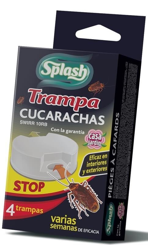 Splash Trampa Cucarachas 4 unidades