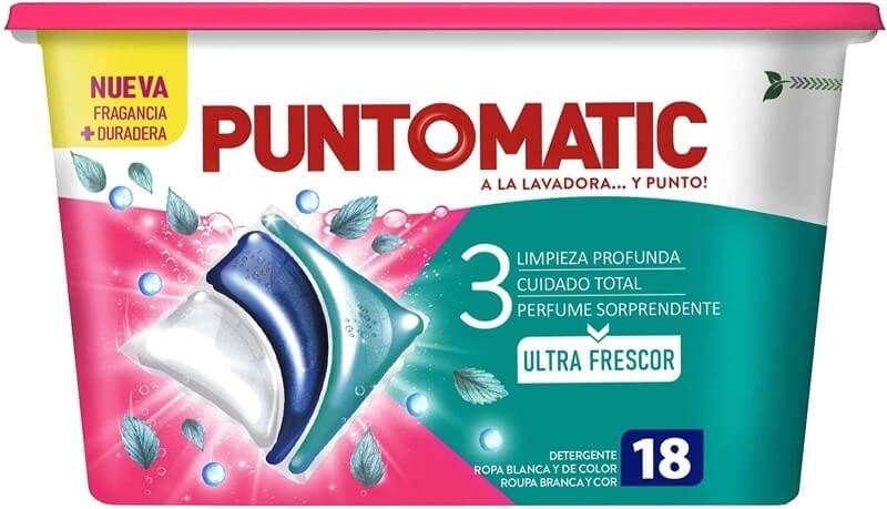 Puntomatic "3" Frescor Detergente en Cápsulas 18D