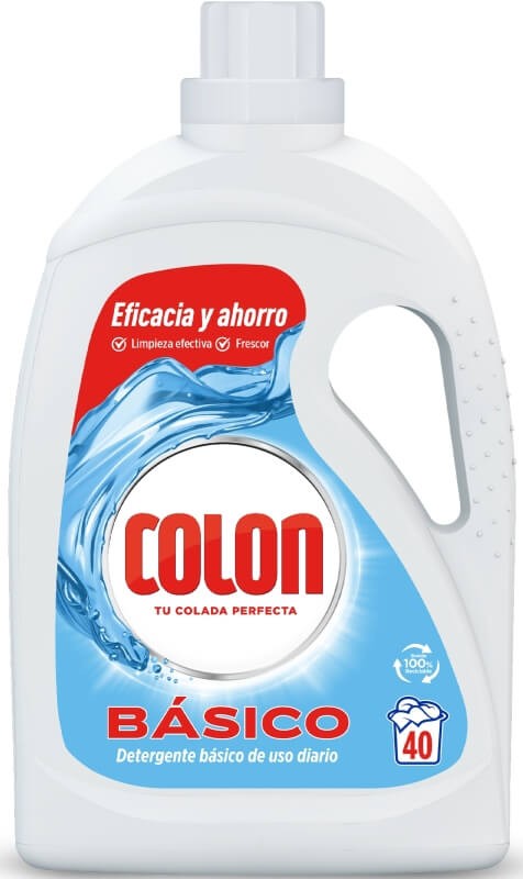 Colon Básico Detergente Líquido 2L 40 Lavados