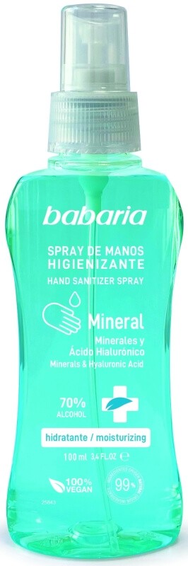 Babaria Gel De Manos Higienizante Mineral Spray 100 ml
