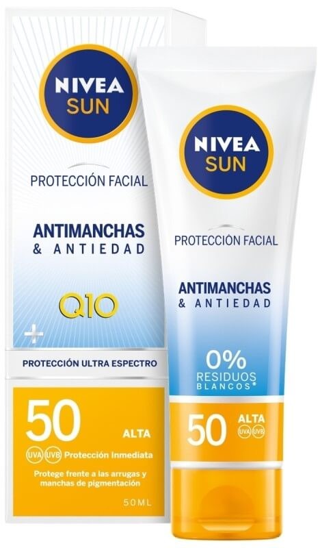 Nivea Loción Solar Facial Antimanchas F50 50 ml